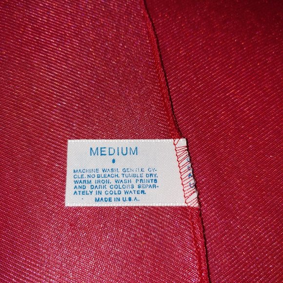 Lorraine Vintage 100% Nylon Long Nightgown Slip Size M Red - Picture 3 of 6